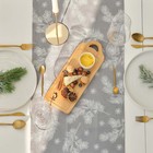 Дорожка новогодняя на стол «Этель. Серебряные ветки», 40×149 см, саржа 190 г/м² - Фото 3