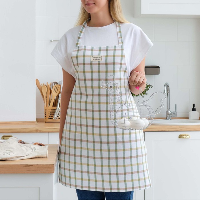 Фартук кухонный «Этель» Harmony 60×70 см, 100% хлопок, рогожка 186 г/м² - Фото 1