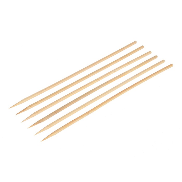 Шампуры бамбуковые BOYSCOUT, 40x0,6x0,6 см, квадратные, 6 шт в ПВХ упаковке - фото 1910753119