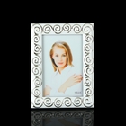 Фоторамка металл "Эмоции" белая эмаль 10х15 см - Фото 1