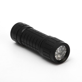 Фонарь ручной Мастер К MHB1-W1D9, 3 Вт, 9 LED, 90 Лм, от батареек 3ААА, чёрный