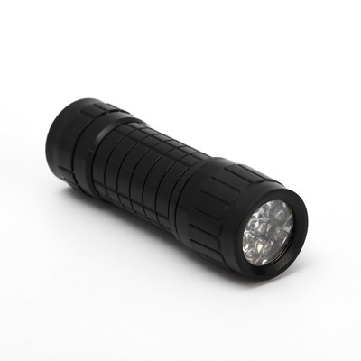 Фонарь ручной «Мастер К» MHB1-W1D9, 3 Вт, 9 LED, 90 Лм, от батареек 3×ААА, чёрный