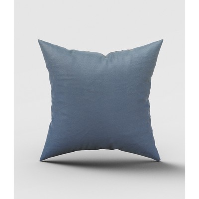 Подушка декоративная «Бархат», размер 40x40 см, цвет серо-голубой