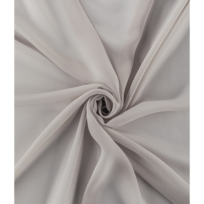 Тюль «Вуаль шелк», размер 200x260 см, цвет серый - фото 1907818018