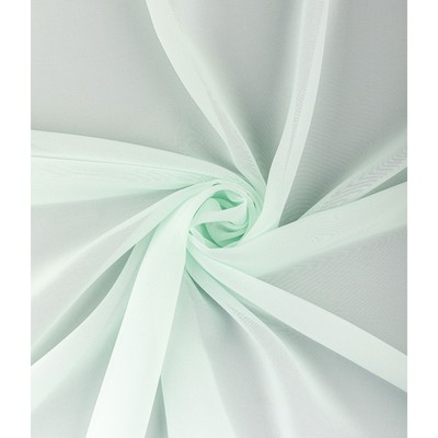 Тюль «Вуаль шелк», размер 300x260 см, цвет мятный