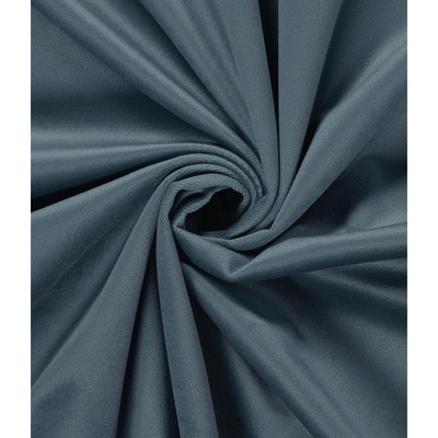 Штора «Велюр», размер 150x260 см, цвет голубой