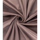 Штора «Велюр», размер 150x260 см, цвет какао - фото 307201257
