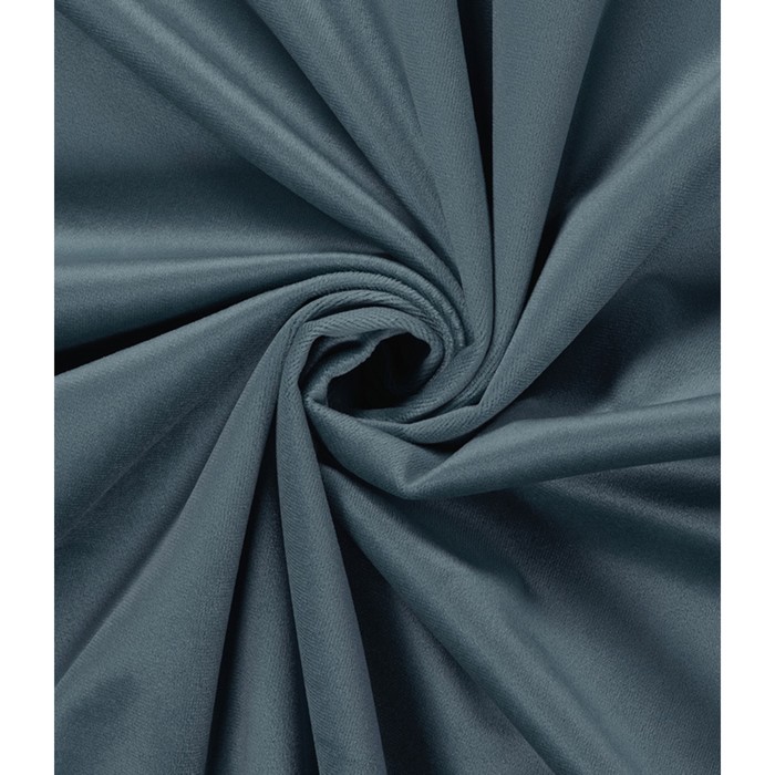 Штора «Велюр», размер 150x280 см, цвет голубой - Фото 1