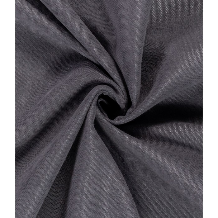 Штора «Канвас», размер дизайн 150x260 см, цвет графит - Фото 1