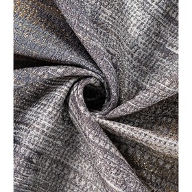 Штора «Сияние», размер 150x260 см, цвет серый
