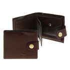 Кошелек мужской "Патрик" 3 отдела, монетница, отдел для прав, отдел для кредиток, светло-коричневый - Фото 1