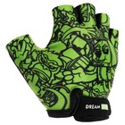 Перчатки велосипедные Dream Bike, детские, р. XS, зелёные - фото 24343046