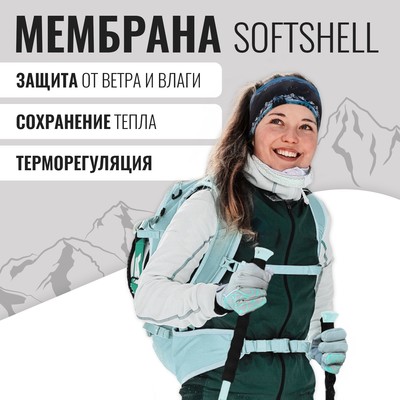 Перчатки лыжные ONLYTOP модель 2099, р. L