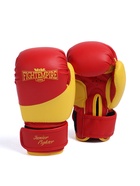 Перчатки боксёрские детские FIGHT EMPIRE, JUNIOR FIGHTER, красно-жёлтые, размер 6 oz - Фото 6