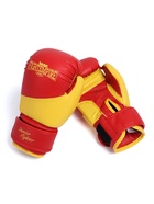 Перчатки боксёрские детские FIGHT EMPIRE, JUNIOR FIGHTER, красно-жёлтые, размер 6 oz - Фото 8
