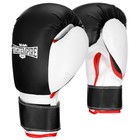 Перчатки боксёрские детские FIGHT EMPIRE, PRE-COMP, чёрно-белые, размер 4 oz - фото 19907536