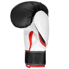 Перчатки боксёрские детские FIGHT EMPIRE, PRE-COMP, чёрно-белые, размер 4 oz - Фото 3