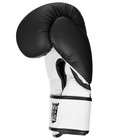 Перчатки боксёрские FIGHT EMPIRE, SPARTACUS, чёрно-белые, размер 8 oz - Фото 3