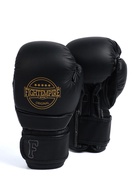 Перчатки боксёрские FIGHT EMPIRE, PLATINUM, чёрно-белые, размер 14 oz - фото 60819108