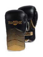 Перчатки боксёрские FIGHT EMPIRE, CLINCH, чёрно-золотые, размер 12 oz 9315680