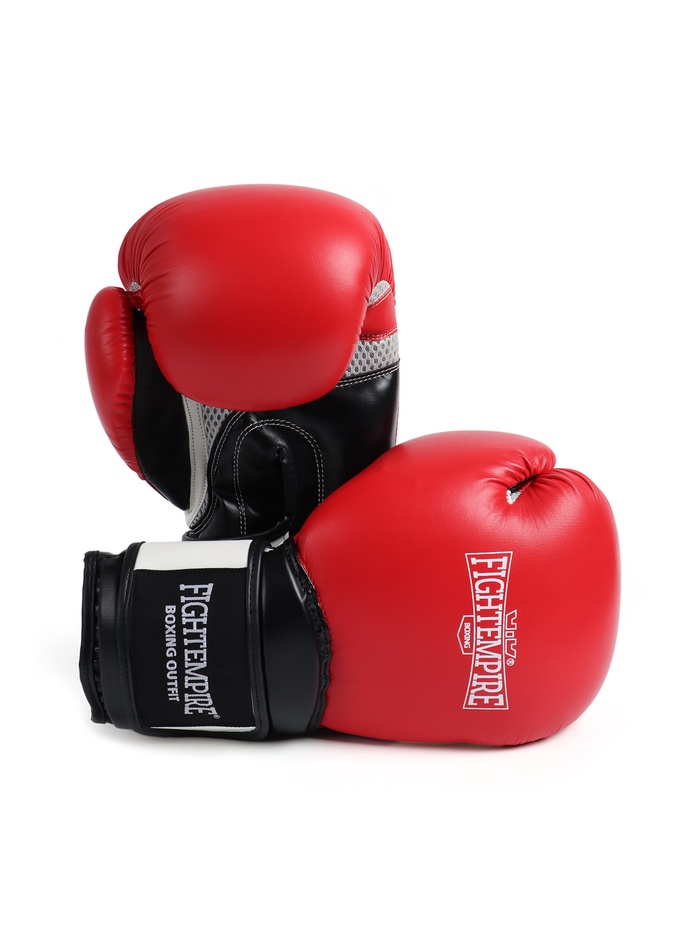 

Перчатки боксёрские FIGHT EMPIRE, PRO KING, красно-чёрные, размер 10 oz