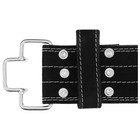 Пояс для пауэрлифтинга с пряжкой ONLYTOP, 2 иглы, р. M, цвет чёрный - фото 24353769