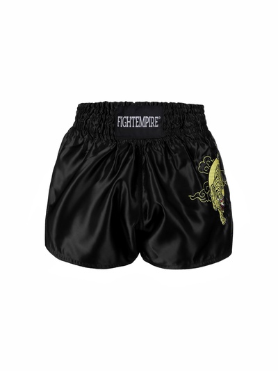 Шорты для тайского бокса FIGHT EMPIRE, р. M, чёрные