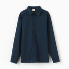Рубашка для мальчика MINAKU: School Collection, цвет тёмно-синий, рост 116 см - Фото 6