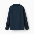 Рубашка для мальчика MINAKU: School Collection, цвет тёмно-синий, рост 116 см - Фото 9