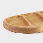 Набор деревянных менажниц и сервировочных досок на подставке Adelica, 3 шт., 25×14 см, 23×12 см, 21×10 см - фото 23558796