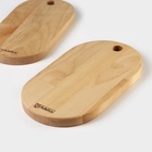 Набор деревянных менажниц и сервировочных досок на подставке Adelica, 3 шт., 25×14 см, 23×12 см, 21×10 см - фото 23558798