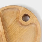 Набор деревянных менажниц и сервировочных досок на подставке Adelica, 3 шт, 25×14 см, 23×12 см, 21×10 см - фото 4630796