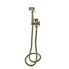 Гигиенический душ Bronze de Luxe 10235, без смесителя, на одну воду, латунь, бронза - Фото 2