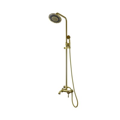 Душевая система Bronze de Luxe WINDSOR 10124DF, тропический душ, лейка, излив 180 мм, латунь   10038
