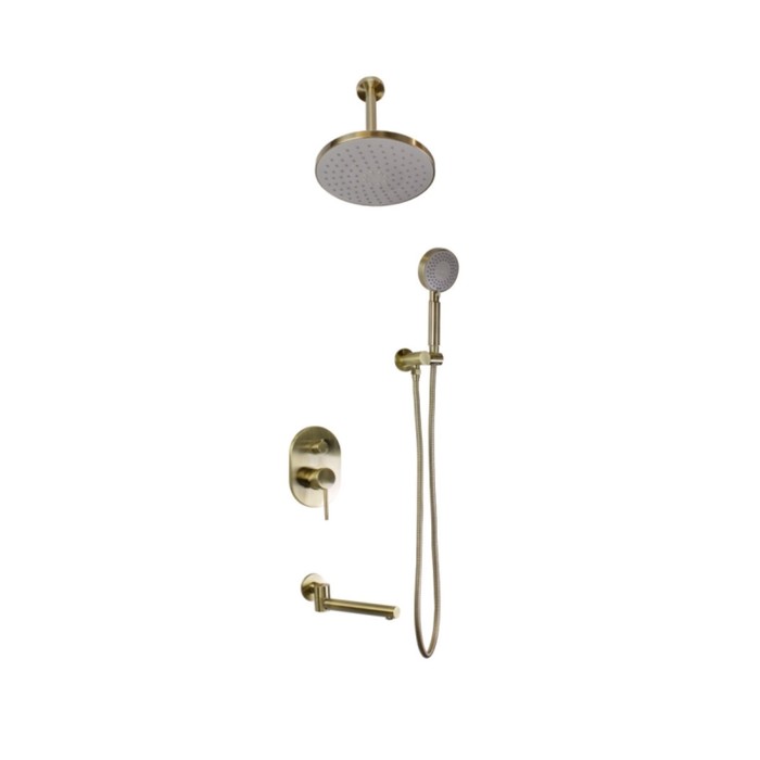 Душевая система Bronze de Luxe SCANDI 14582/1BR, встраиваемая, тропический душ, излив 240 мм   10038 - Фото 1