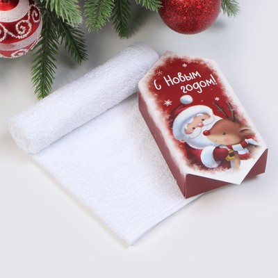 Полотенце махровое «Этель. Уютные объятия», 30×30 см, хлопок 100%