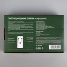 Светодиодные свечи на прищепках 10 см, 10 штук, от батареек ААх1, пульт ДУ, свечение белое  (артикул 9603999)  большой выбор товаров оптом и в розницу по низким ценам с доставкой