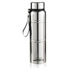 УЦЕНКА Термос,1 л, Warm, сохраняет тепло 24 ч, сито, хром - Фото 1