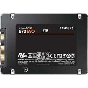 

Накопитель SSD Samsung 870 EVO, 2 Tб, SATA, (MZ-77E2T0BW)