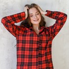 Комплект домашний женский «Классика», цвет красный, размер 50 - фото 22710408