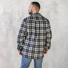 Рубашка мужская «Фланель», цвет серый, размер 50 - Фото 2