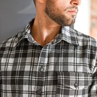 Рубашка мужская «Фланель», цвет серый, размер 54 - Фото 3