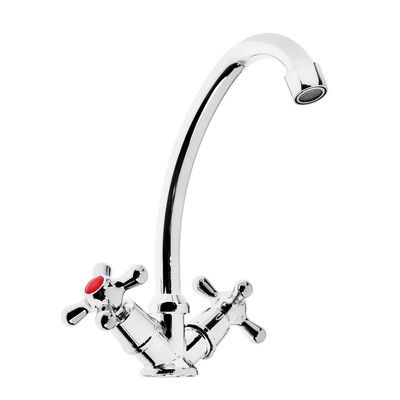 УЦЕНКА Смеситель для кухни ZEIN Z20380101, кран-букса латунь 1/2", без подводки, хром