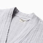 Халат жен.муслиновый LoveLife размер 42-44, цвет серый, 100% хл, 4-сл, 235 г/м² - Фото 7