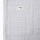 Халат жен.муслиновый LoveLife размер 42-44, цвет серый, 100% хл, 4-сл, 235 г/м² - Фото 9