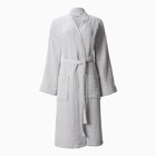 Халат жен.муслиновый LoveLife размер 42-44, цвет серый, 100% хл, 4-сл, 235 г/м² - Фото 6