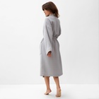 Халат жен.муслиновый LoveLife размер 42-44, цвет серый, 100% хл, 4-сл, 235 г/м² - Фото 3