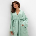 Халат женский муслиновый LoveLife, размер 42-44, цвет мятный, хлопок, 4-сл, 235 г/м² - Фото 4