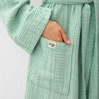 Халат женский муслиновый LoveLife, размер 42-44, цвет мятный, хлопок, 4-сл, 235 г/м² - Фото 11