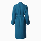 Халат жен.муслиновый LoveLife размер 50-52, цвет синий, 100% хл, 4-сл, 235 г/м² - Фото 6